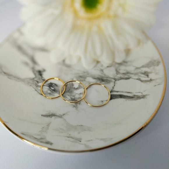 Dainty Rings Silver Gold Rose Gold - Picture 3 of 5